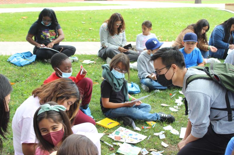 Students work on a project at UCLA.